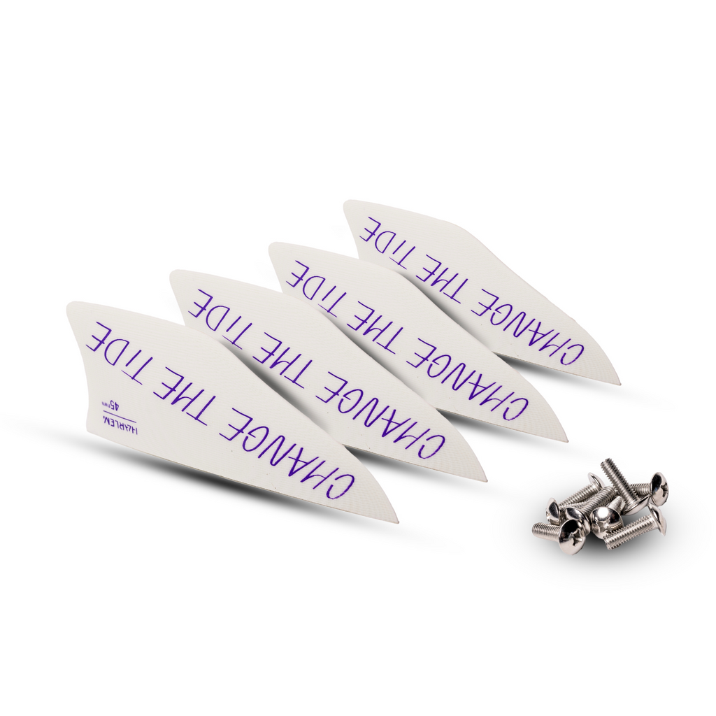 TWINTIP FINS 45MM WHITE - Harlem Kitesurfing